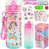 MOFUPG Decorate Your Own Water Bottle Kits for Girls Age 4-6-8-10, Unicorn Diamond Painting Crafts, Fun Arts and Crafts Gifts Toys for Girls Birthdays, Christmas, Back to School, Thanksgiving Gifts