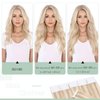 Rich Choices Tape in Hair Extensions Human Hair Ash Blonde Highlighted Bleach Blonde 100% Remy Hair Extensions Real Human Hair Seamless Tape in Hair Extension Human hair 20 inch 40pcs 100g #18P613