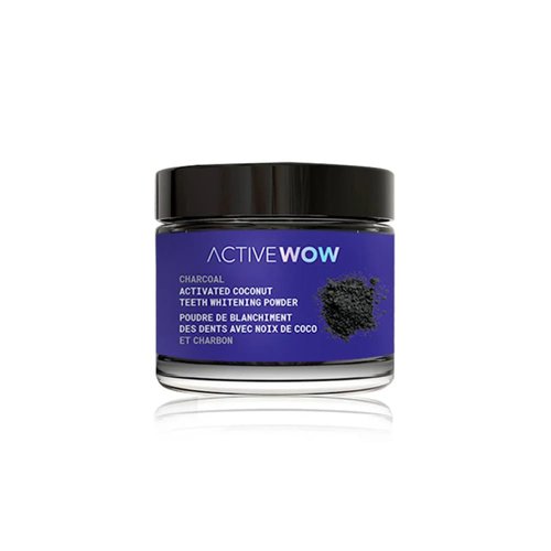 Active Wow Activated Coconut Powder – Whitening Toothpaste Powder, Fluoride-Free, Sulfate & Paraben-Free, Vanilla Flavor