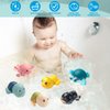 Bath Toys for Kids Ages 1-3, Floating Wind-up Baby Bathtub Toys for 1 Year Old Boy, 7 Pack Cute Swimming Turtle Bath Toys for Toddler Boy Girls Gifts, Infant Pool Water Toys for Shower Beach Bath Time