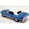 1968 Shelby GT500 Convertible Acapulco Blue Metallic with White Stripes Limited Edition to 1842 Pieces Worldwide 1/18 Diecast Model Car by Acme A1801848