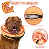 Inflatable Dog Cone Collar - Soft Protective Collar for Dogs and Cats Recovery Pet Cone, E-Collar Dog Neck Pizza Dog Cone After Surgery（No Pump）