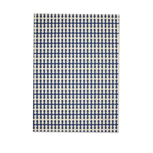 Gift Wrap - Wave - Cream/Blue