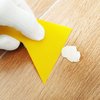 Yellow Plastic Scraper Tool Car Vinyl Wrap Squeegee Window Film Squeegee for Removing Air Bubbles, or Removing Glass Decals 4Pack