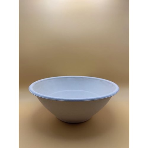32oz Disposable Sugarcane Bowls, Big Paper Bowls, Large, Heavy-Duty, Eco-Friendly, Compostable Bowls, Biodegradable Made of Sugar Cane Fibers (100)