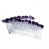 Amethyst Stone Hair Comb (Qty of 2)