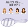 Wet Brush Speed Dry Hair Brush - Purple (Osmosis) - Vented Design and Ultra Soft HeatFlex Bristles Are Blow Dry Safe With Ergonomic Handle Manages Tangle and Uncontrollable Hair - Pain-Free