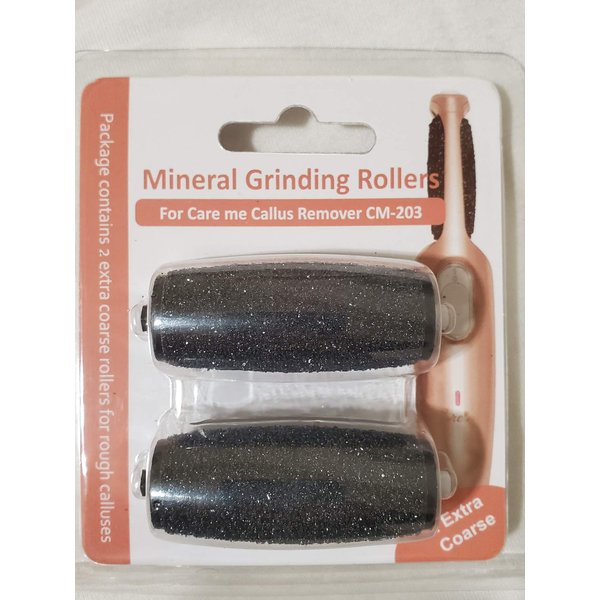 Extra Coarse Replacement Rollers for Care me Electric Callus Remover CM-203-2 Super Coarse Grinding Heads for Removing Dead, Hard Skin & Calluses on Feet