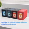 SANZIE Card Deck Box for MTG Commander Deck Box with 2 Toploaders 35PT fits 260+ Single Sleeved Trading Cards TCG Deck Box for Magic Game Cards (Black&Red)