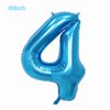 40inch Numbers Airplane Balloon 4 Blue，Airplane 4th Birthday Party Decorations Balloons，Airplane Balloons for 4th Birthday，Kids Airplane Birthday Party Decorations Supplies (Blue airplane number 4)