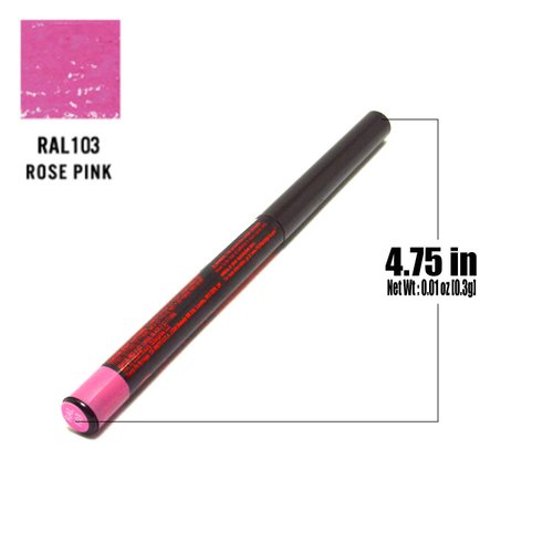 Jcat Beauty RAL103 Rose Pink Auto Roll it Up Lip Liner Lipliner Pencil + Free Zipbag