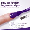 Gellen Purple Gel Polish 18ml, Dark Purple Gel Polish U V Cure Soak Off Gel Nail Polish, Lavender Gel Nail Polish for DIY at Home Salon, Color No.470