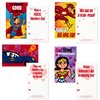 Hallmark Justice League Valentines Day Cards and Mailbox for Kids School Classroom Exchange (1 Box, 32 Valentine Cards, 35 Stickers, 1 Teacher Card)