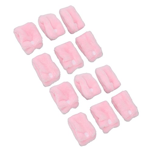 Coral Fleece Hair, 12pcs Heatless Coral Fleece Hair Rollers Hair Curlers DIY Hair Styling Tools for Long short HairCoral Fleece Hair Rollers