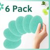 6 Pack Double Sided Body Sponge for Daily Deep Cleansing and Regular Exfoliating - Removes Dead Skin and Dirt - Christmas Gifts for Women and Teens - Holiday Beauty Gift Sets (All Skin Types)