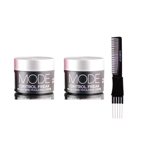yper Affinage Control Freak Moulding Creme (2.54 oz) with Teasing Comb Pack 2
