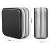 Bivisen CD/DVD Case Wallet, 48 Capacity, Black, Plastic, Portable, Lightweight