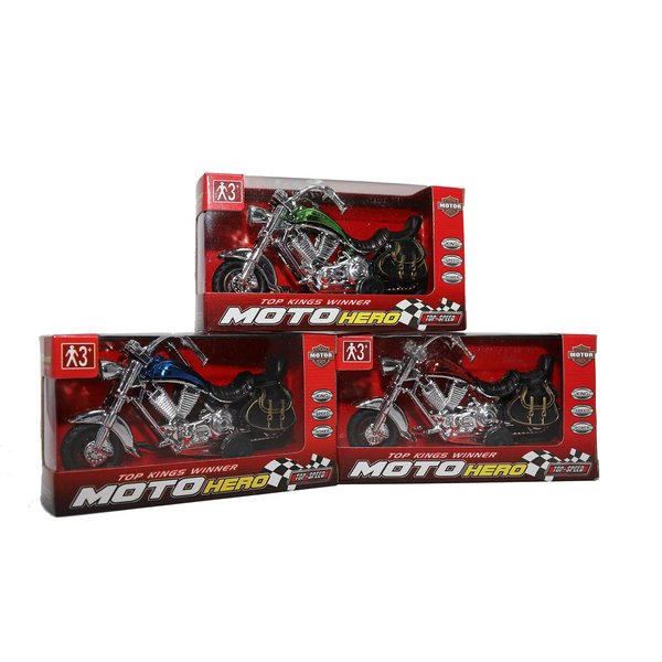 Pull-Back Motorcycle Toys for Boys & Girls | Fast and Fun Motorbike Toy Party Favors (3 Pack)