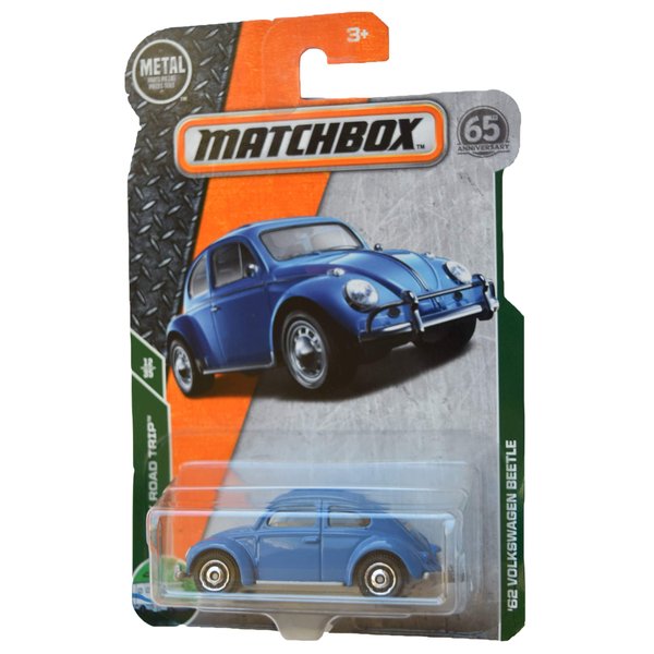Matchbox Road Trip 12/35 '62 Volkswagen Beetle 16/125, Blue