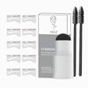 IBAZ Waterproof Eyebrow Stamp Kit: 10 Reusable Stencils, 2 Brushes, Light Brown