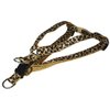 Small Natural Leopard Dog Harness: 5/8" Wide, Adjusts 15-21" - Made in USA.