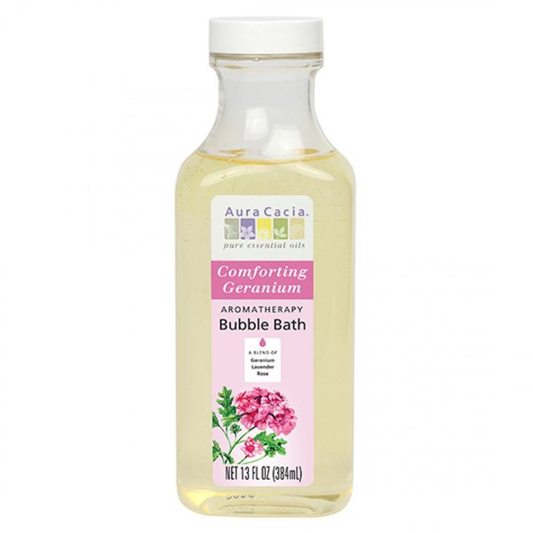 Aura Cacia Comforting Geranium Aromatherapy Bubble Bath | 13 fl. oz.