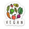 GT Graphics Express Vegan Vegetables - 16" - Large Size Vinyl Sticker - Outdoor Indoor
