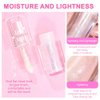 FeiCuiYun Translucent Pink Magic Color Changing Lip Glow Oil, Long Lasting Nourishing Lip Glow Oil Non-sticky Fresh Texture Lip Gloss, (Fine Pearl Shimmer Lip Oil, 1 Pcs)