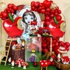 Apple balloons welcome back to school party decoration balloons red mylar apple balloon for the first day of school decoration snow white party balloons