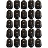 1/4 Inch E-Z-TY Reusable Rope Clamps - Twenty Five (25) Pack Size (Black)