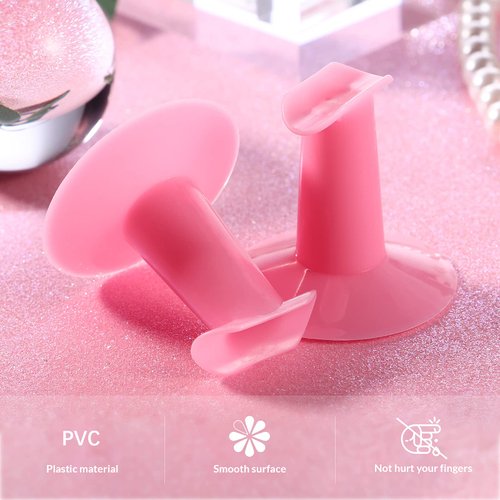Milisten 3PCS Plastic Finger Stand Support Rest Nail Art Design Painting Salon DIY Finger Practical Holder for Nail Art