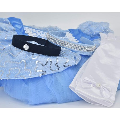 JiaDuo Girls Costume Accessories Headband Choker & Glove Set Princess Dress up Hoop