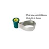 Windplusya Dental Double-Side Contoured Anatomically Shaped Matrix Bands, Adjustable Dental Matrices Matrix Bands, 0.03/0.038mm Knob Type Matrix (Yellow, 5mm)
