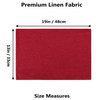 Home Brilliant Cloth Placemats Set of 4 Red Linen Placemats for Dinner Heat Resistant Dining Table Mats Kitchen Place Mats, Dark Red Burgundy
