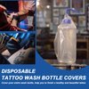 Gakonp 250pcs Wash Bottle Covers - Disposable Wash Bottle Bags Plastic Bottle Bags Squeeze Bottle Bags for Wash Bottle Sleeves