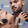 SUPRENT Adjustable Beard Trimmer for Men, Cordless Electric Beard Trimmer with Precision Dial, USB Rechargeable 19 Length Settings Mustache Trimmer for Mens Gifts