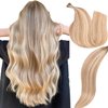 I Tip Hair Extensions - Human Hair, 16/22 Light Blonde Highlighted Bleach Blonde 20 Inch I Tip Hair Extensions For Women Soft & Natural Itip Hair Extensions Itip Human Hair Extensions 50G/60S