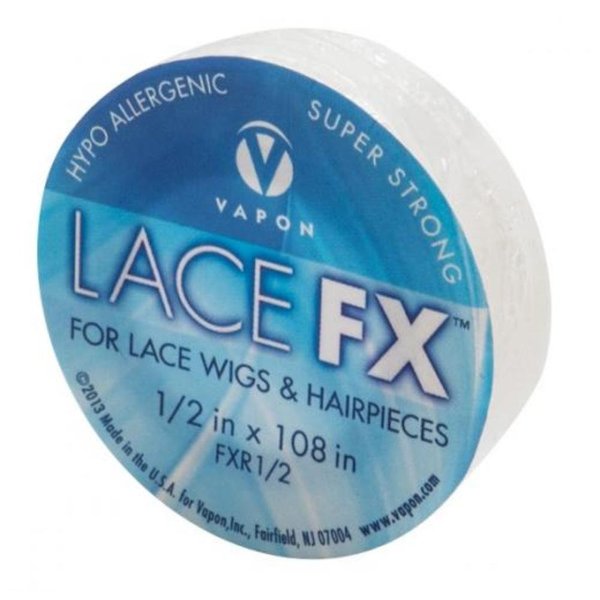 Vapon Lace FX 1/2 Inch X 3 Yards Double Sided Tape for Wig and Toupee | Made in The USA