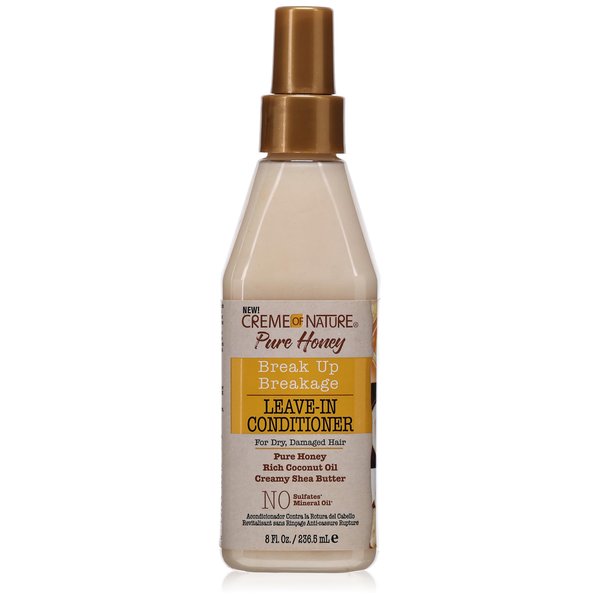 Creme Of Nature Pure Honey Leave-In Conditioner 8 Ounce Pump (236ml) (2 Pack)