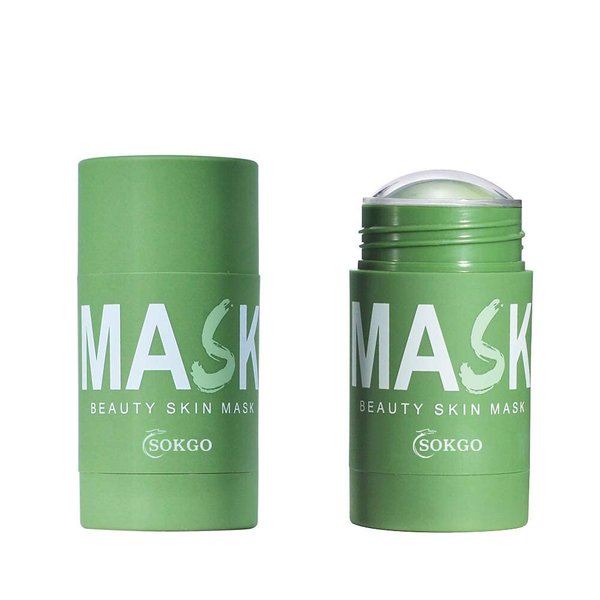 Carlos-CCC Green Tea Purifying Clay Face Mask, Face Moisturizes Oil Control Blackhead Remover Deep Clean Pore Stick Cleansing Mask, for All Skin Men Women