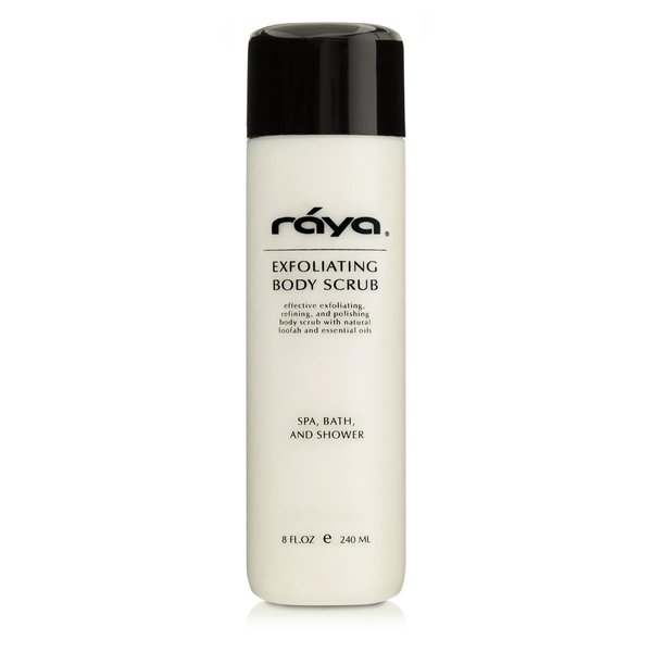 RAYA Exfoliating Body Scrub 8 oz (S-103) | Exfoliating, Refining, and Polishing Body Scrub | Made with Natural Loofah and Essential Oils | Relieves Ingrown Hairs