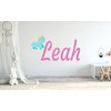 Baby Unicorn Custom Name Wall Decal - Personalized Name Unicorn Sticker - Unicorn Wall Art Decor - Wall Decal for Nursery Bedroom playroom Decoration (Wide 30"x17 Height)