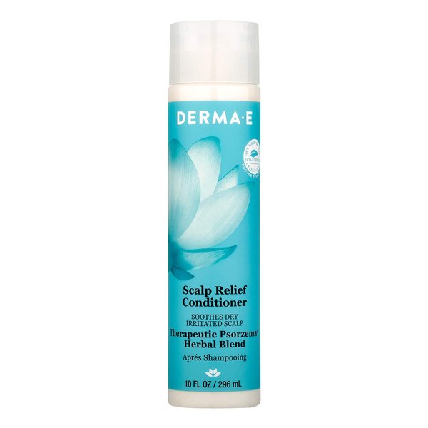 DERMA-E Scalp Relief Conditioner with Psorzema Herbal Blend – All Natural Scalp Treatment & Dandruff Conditioner – Soothes Itchy Scalp and Promotes Scalp Health, 10 Fl Oz (Pack of 1)