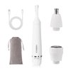 HEBECA Nose Hair Trimmer for Women, 3-in-1 Electric Facial Hair Removal Rechargeable Portble Waterproof Face Shaver Razor for Nose Ear Eyebrow Peach-Fuzz Lips Chin FT3001