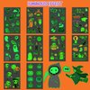 Partywind 10 Sheets Luminous Halloween Temporary Tattoos for Kids, Glow Halloween Decorations Birthday Party Favors Supplies, Halloween Fake Tattoos Goodie Bag Fillers Games Accessories for Party