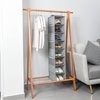 Berdeng Hanging Shoe Organizer for Closet with Side Mesh Pockets，Hat Racks for Baseball Caps，Shoe and Hat Holder & Storage，8-Shelf，Gray，1 Pack