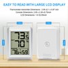 Indoor Outdoor Thermometer Hygrometer Wireless, Urageuxy Digital Temperature Humidity Monitor with 328ft Range Remote Sensor for Home, Greenhouse, Refrigerator, ℃/℉ Switch Optional (White)