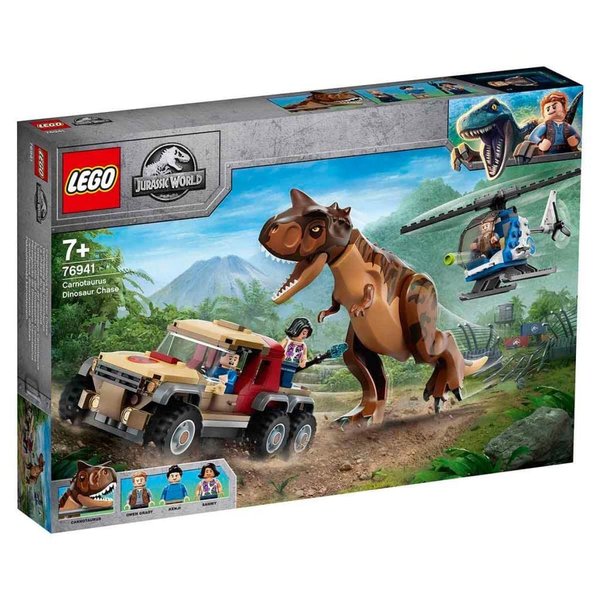LEGO® Jurassic World Carnotaurus Dinosaur Chase 76941 Building Kit; Fun Toy Playset for Creative Kids