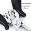 Jozlynn Fusion Bond Crusher Tool For Micro Nano Ring Hair Extensions opener and Removal Tool Professional Hair Extension Tool Black (Black)