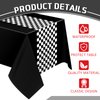 Irenare Car Birthday Party Supplies Racing Party Decorations Road Tablecloth Racetrack Table Runner Table Covers for Kids Boy Car Theme Birthday Party, 54 x 108 Inch (Black,6 Sheets)